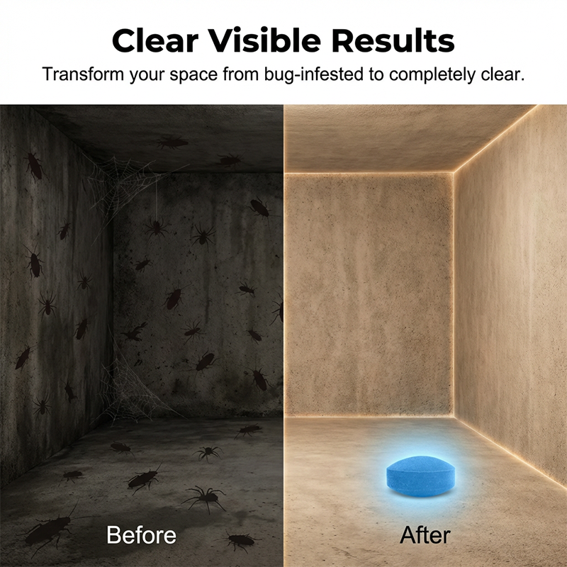 Long-Lasting All-Pest Repellent Tablets for Home | Repels Mosquitoes, Squirrels, Raccoons, Roaches & Insects | Pet-Safe & Wildlife-Friendly, No Harm to Animals