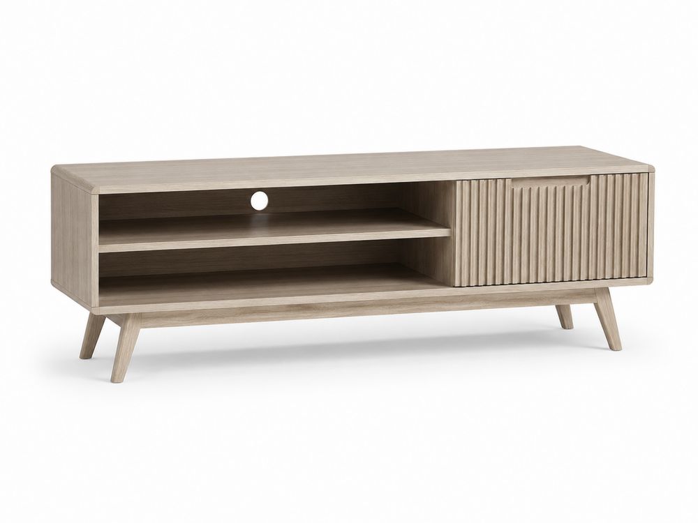 Szafka RTV z płyty MDF jasny dąb 120x40x50 cm