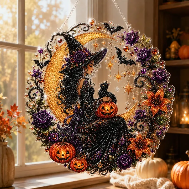 DIY Diamond Art Suncatcher Ornament Kit details