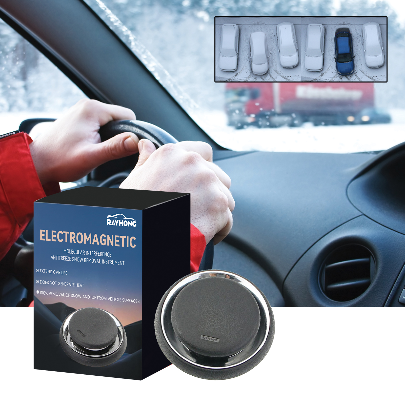Portable Snow Removal Tool – Convenient Winter Snow Clearing Equipment for Driveways, Walkways & Cars