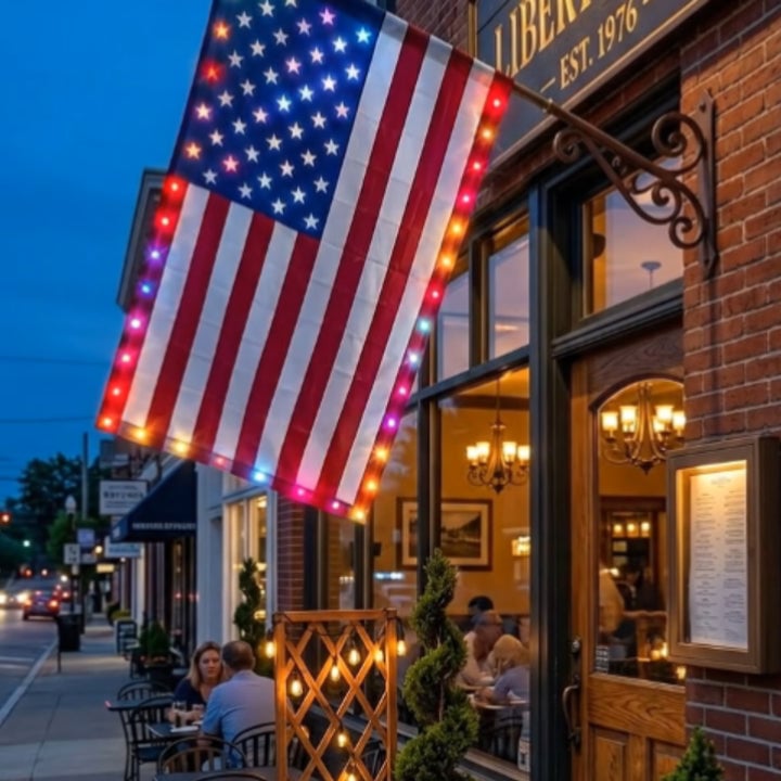 Last Day 49% OFF🔥 🦅 Illuminated 250th Anniversary USA Commemorative Flag - Premium LED Edition (3x5 Ft) -Bestseller