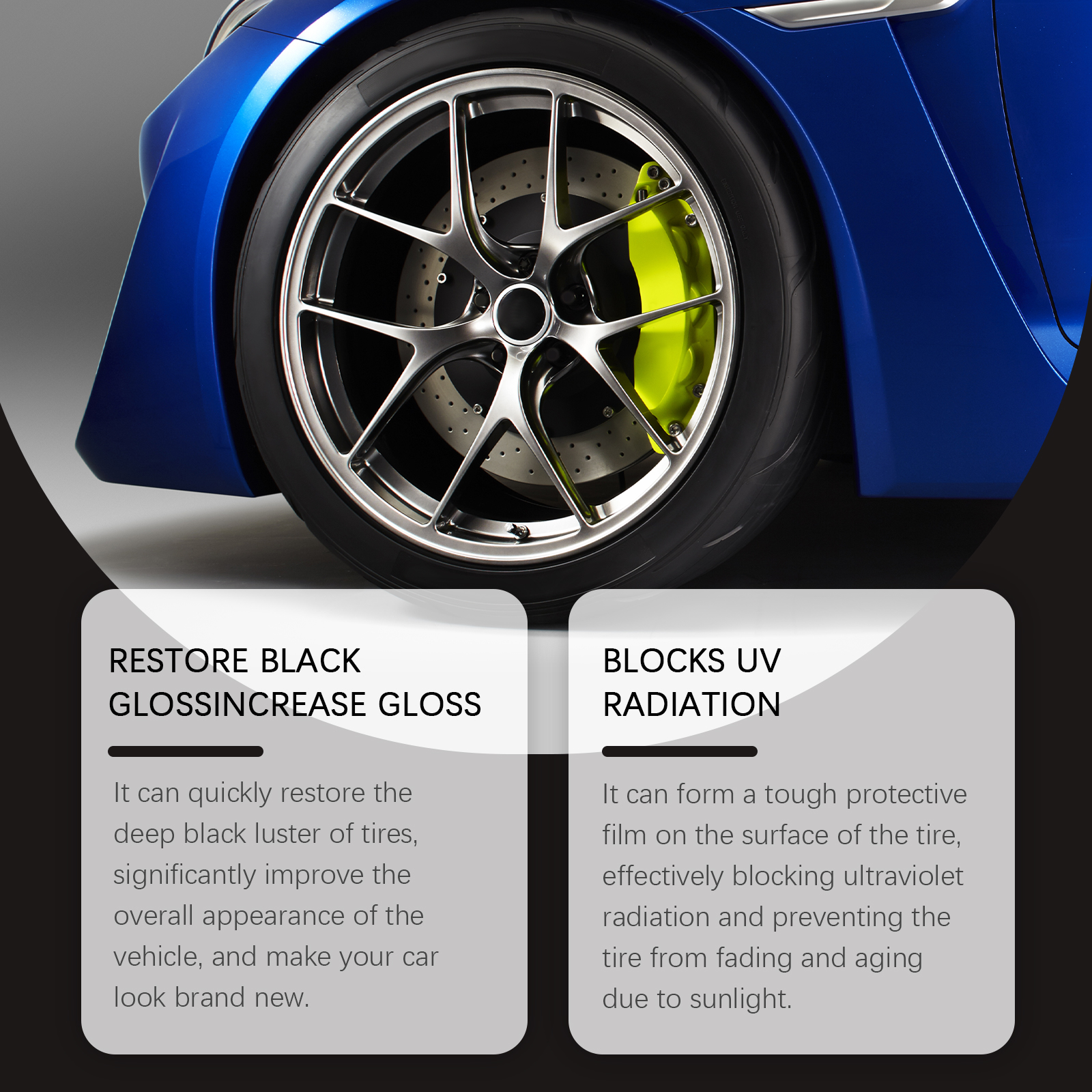 RAYHONG Tyre Nourishing Cream – Tire Shine & Protection Restorer for Cars