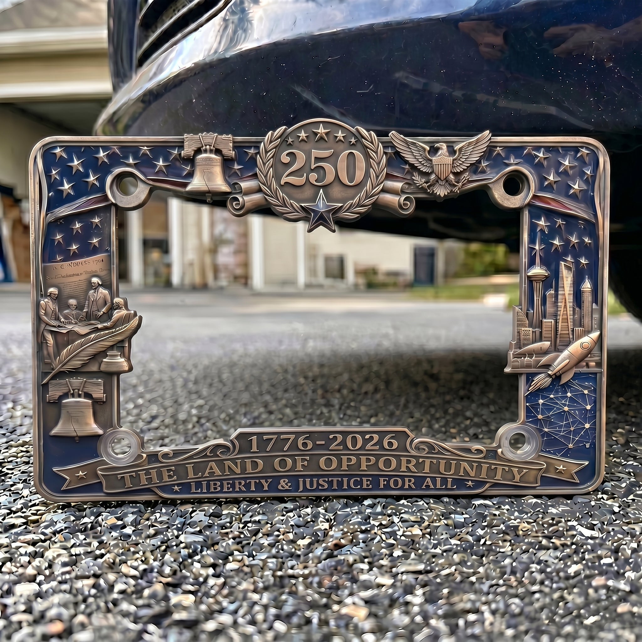 🦅LAST DAY 49% OFF-🔥250th Anniversary Commemorative License Plate Frame