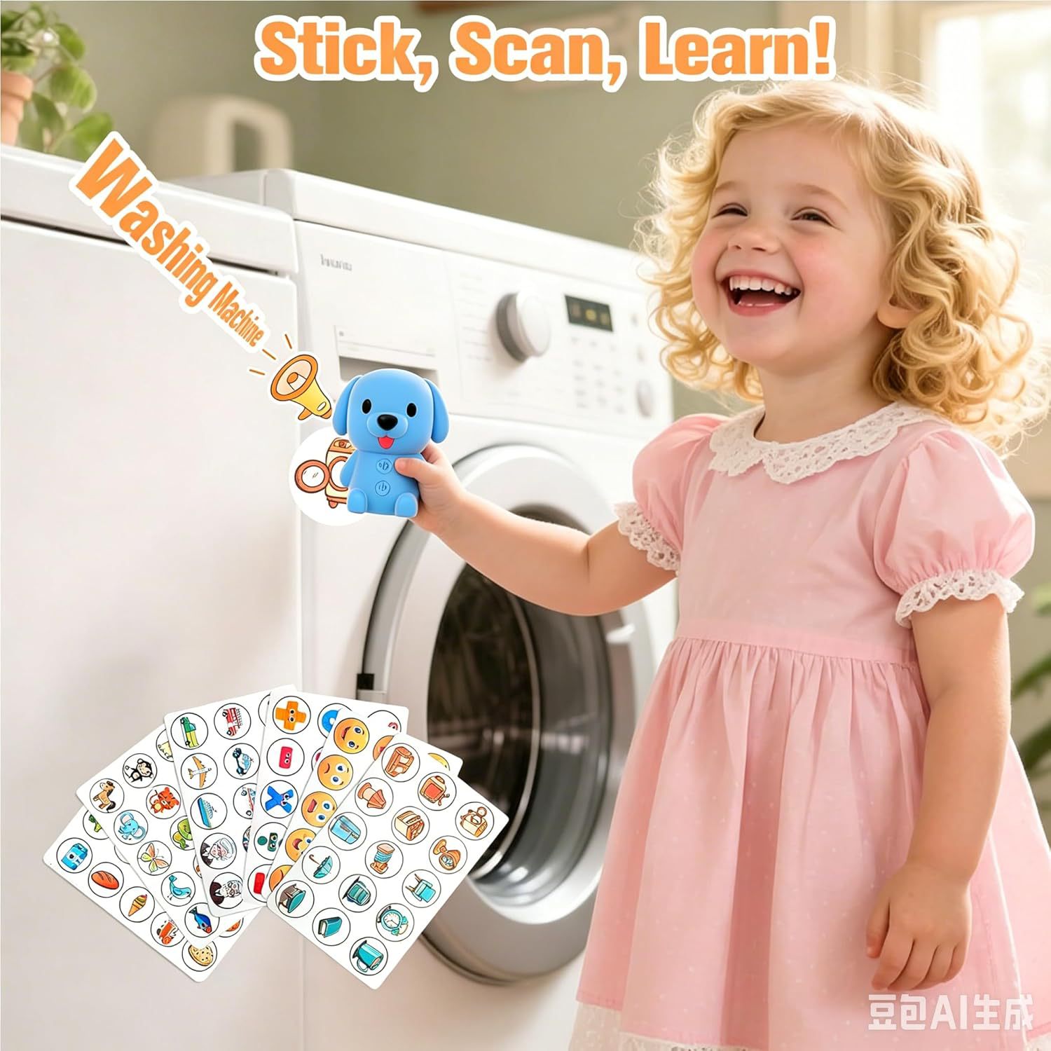 🐶Kids English Phonics Learning Machine – Interactive Flash Cards Reader for Early Learning, Spelling & Vocabulary Development