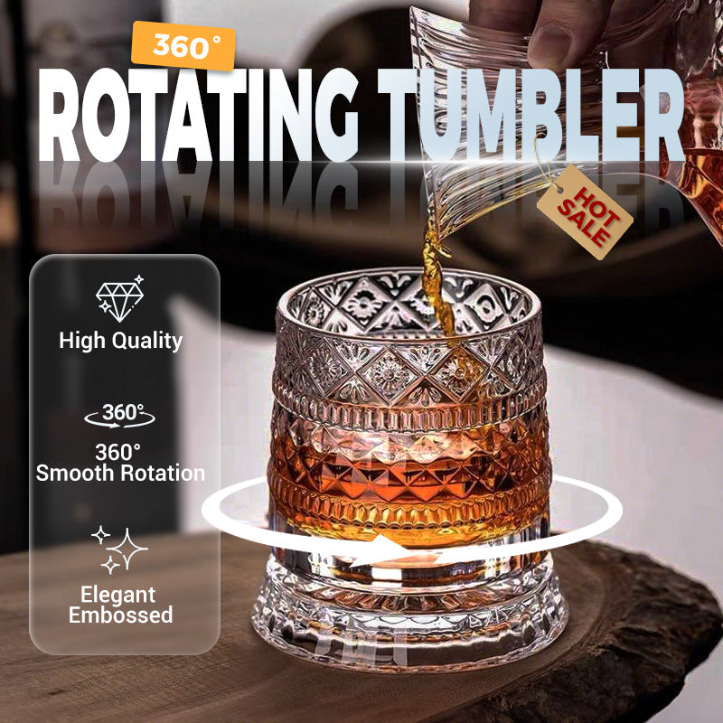 🥛💎 Neujahrs-Heißverkauf 49% Rabatt ✨🔥 360° rotierendes Whiskey-Glas Tumbler