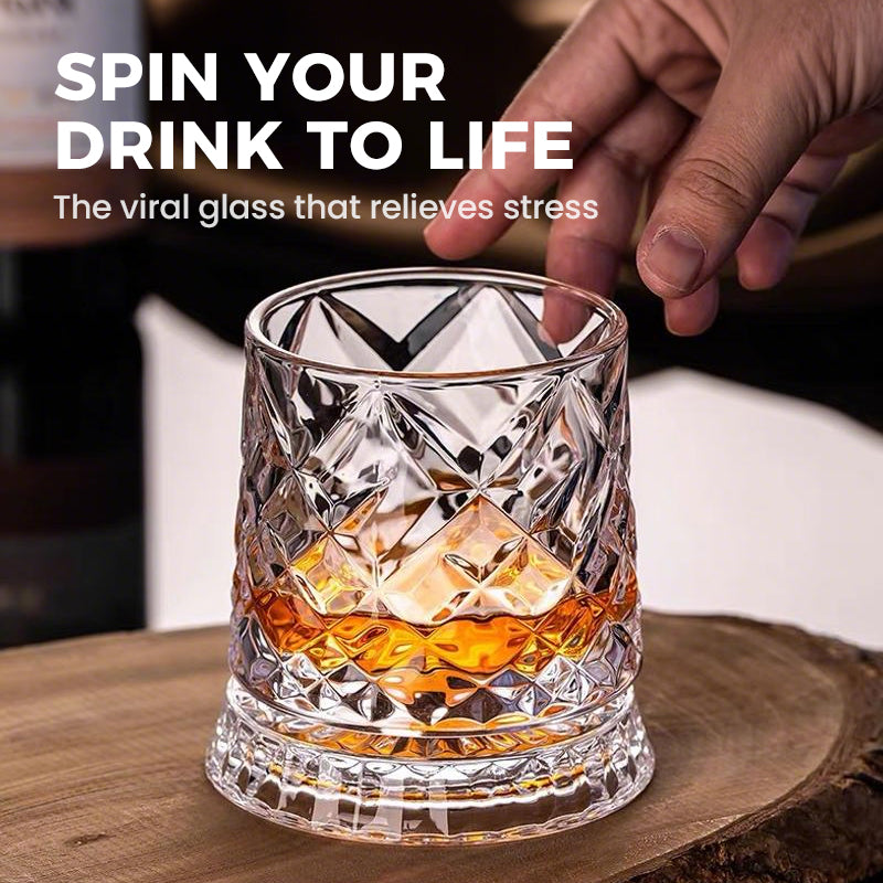 🥛💎 Neujahrs-Heißverkauf 49% Rabatt ✨🔥 360° rotierendes Whiskey-Glas Tumbler