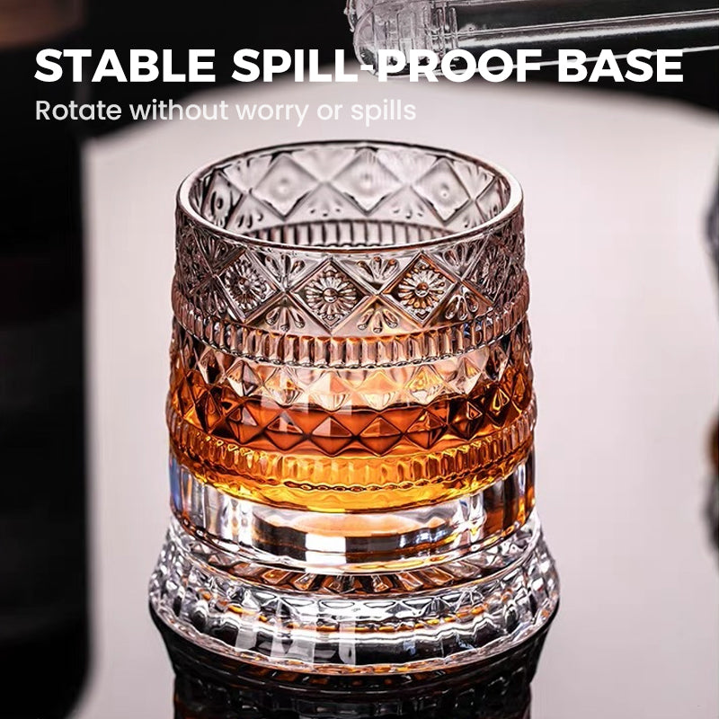 🥛💎 Neujahrs-Heißverkauf 49% Rabatt ✨🔥 360° rotierendes Whiskey-Glas Tumbler