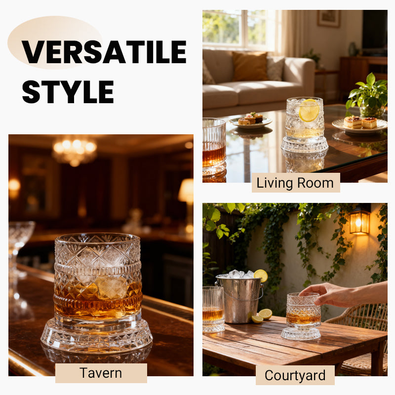 🥛💎 Neujahrs-Heißverkauf 49% Rabatt ✨🔥 360° rotierendes Whiskey-Glas Tumbler