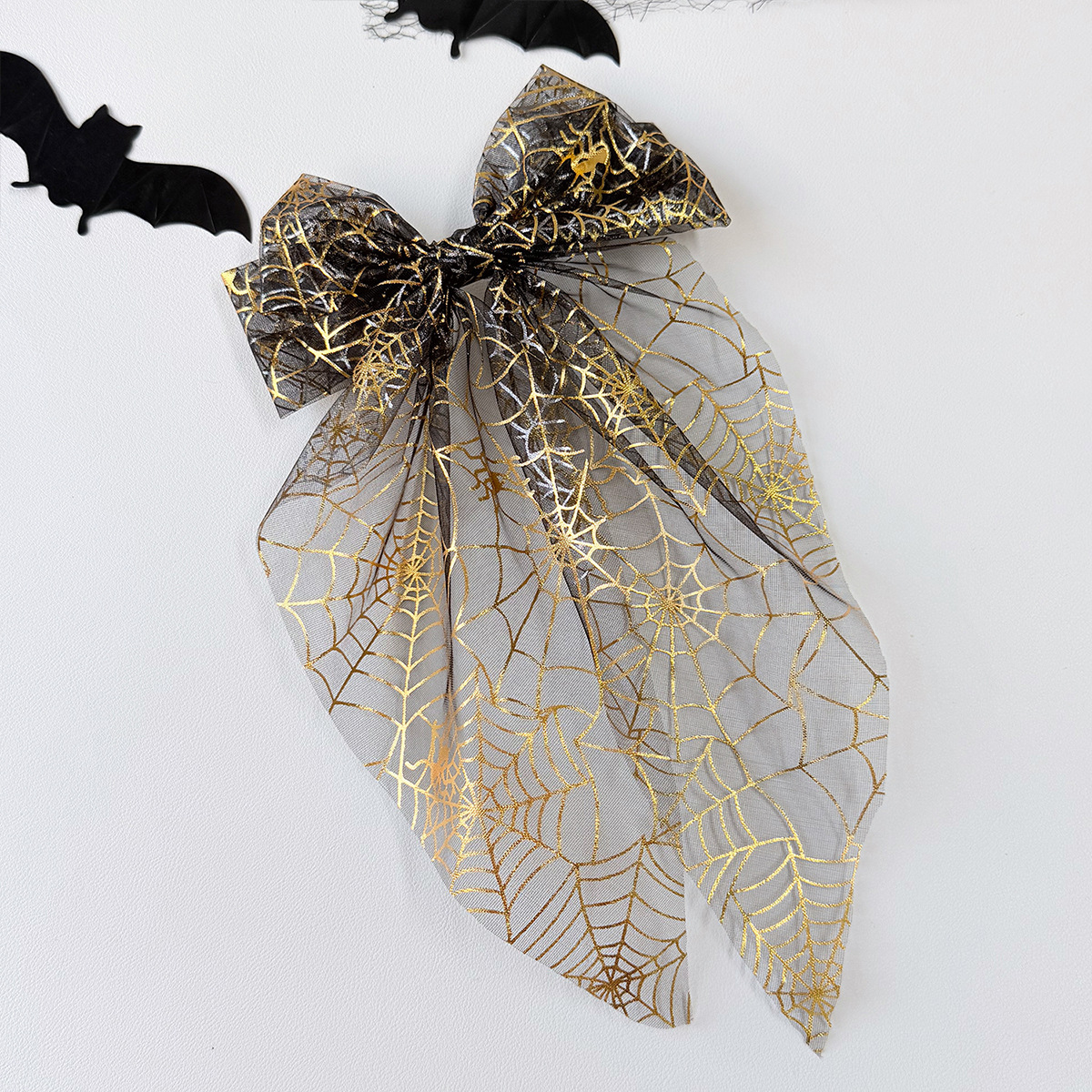 The Spooky-Chic Hair Accessory Everyone Will Notice -Your Halloween Hair Needs This Spiderweb Bow 🎀 view 6