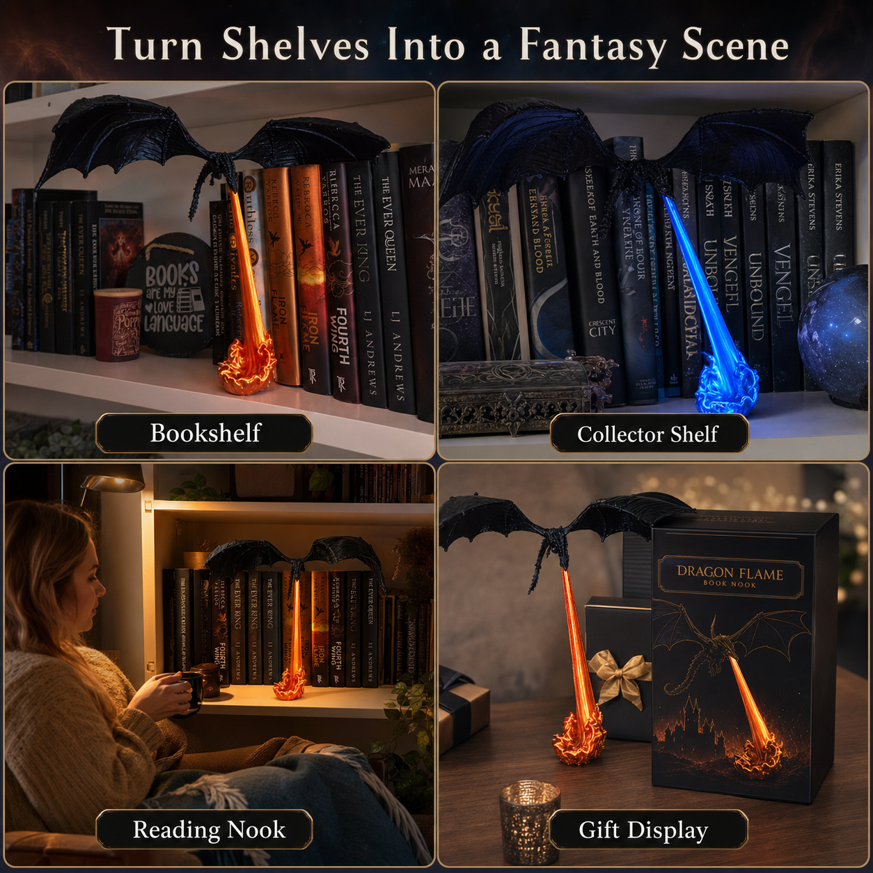 HOTDragon Flame Book Nook view 3