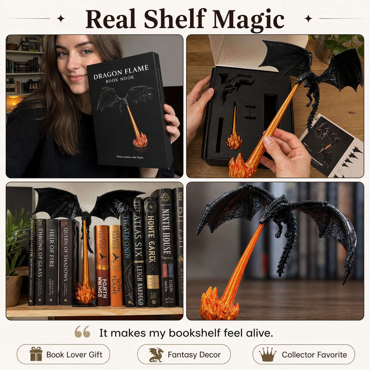 HOTDragon Flame Book Nook view 4