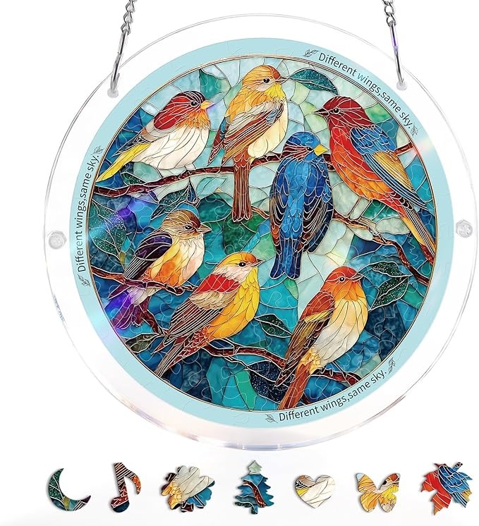 🧩 Stained-Glass Puzzle Kit: A Calm, Colorful Escape for Your Hands & Heart 💖🌿