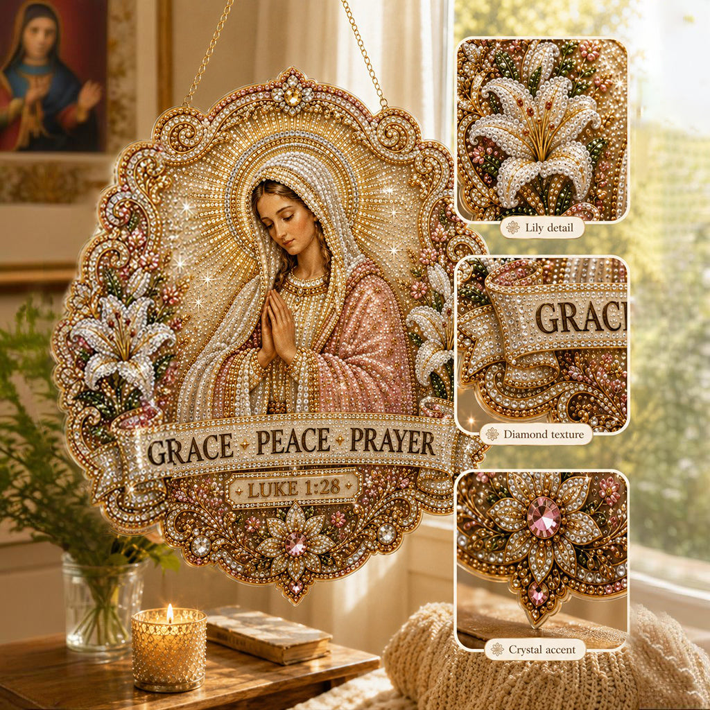 🙏✝️Christian Diamond Art Hanging Ornament Kit