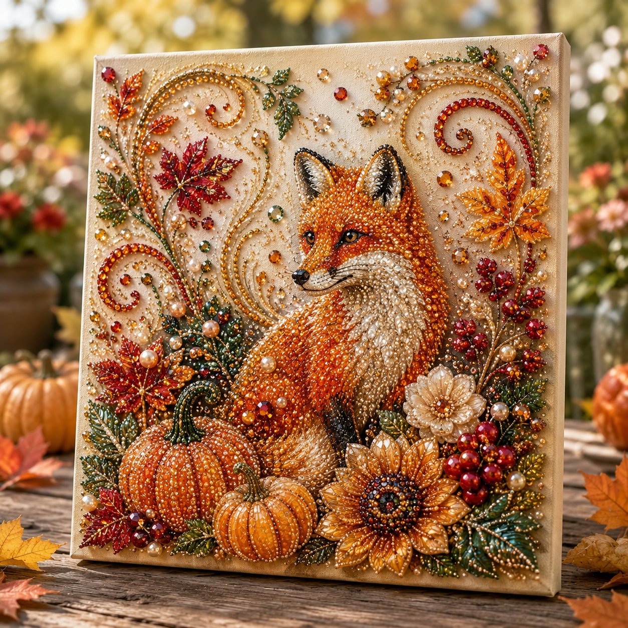 🔥 Last Day 49% OFF - 🍂💎 Autumn Pearl Painting Kit – Relaxing DIY Craft to Create Sparkling Fall Artwork 🖌️