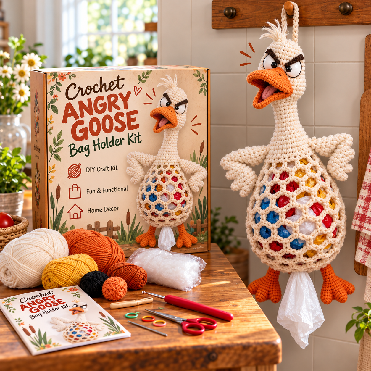 🔥LAST DAY 49% OFF  — Crochet Animal Bag Holder DIY Kit | 11 Adorable Designs