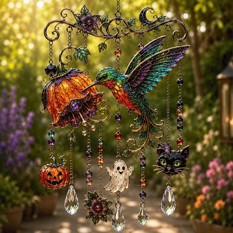 💥 Limited Time 49% OFF – 👻🎃Halloween Suncatcher Wind Chime