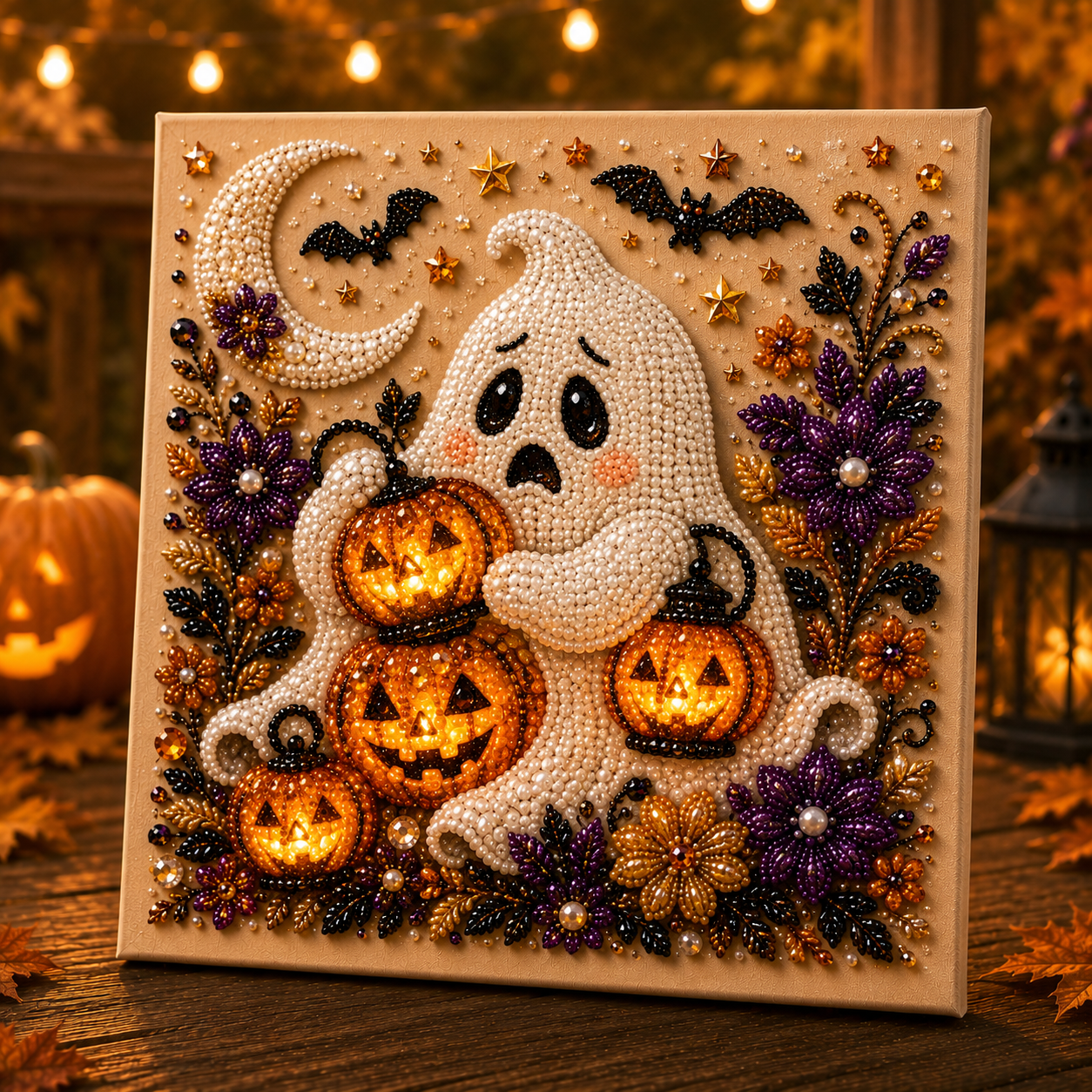 🎃 Absurd Halloween Moments Pearl Art Kit 👻🎃 – Spooky‑Cute DIY Beaded Wall Art