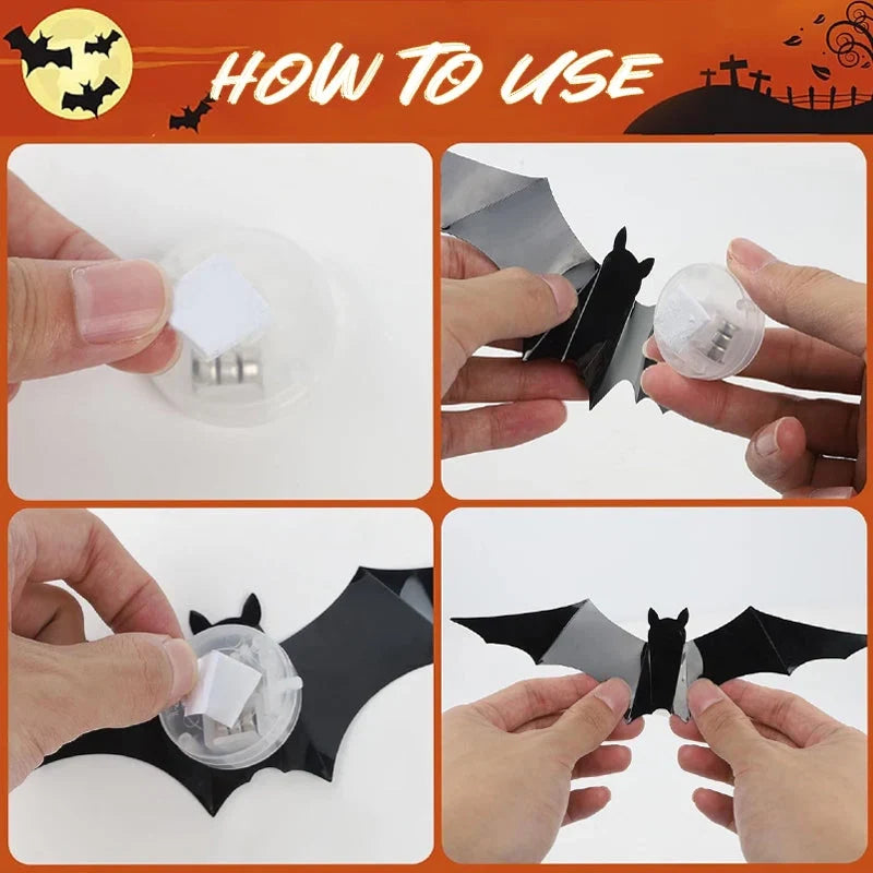 2026 Hot12/24PCS Light-Up Halloween Decor for Walls, Windows & Parties view 7