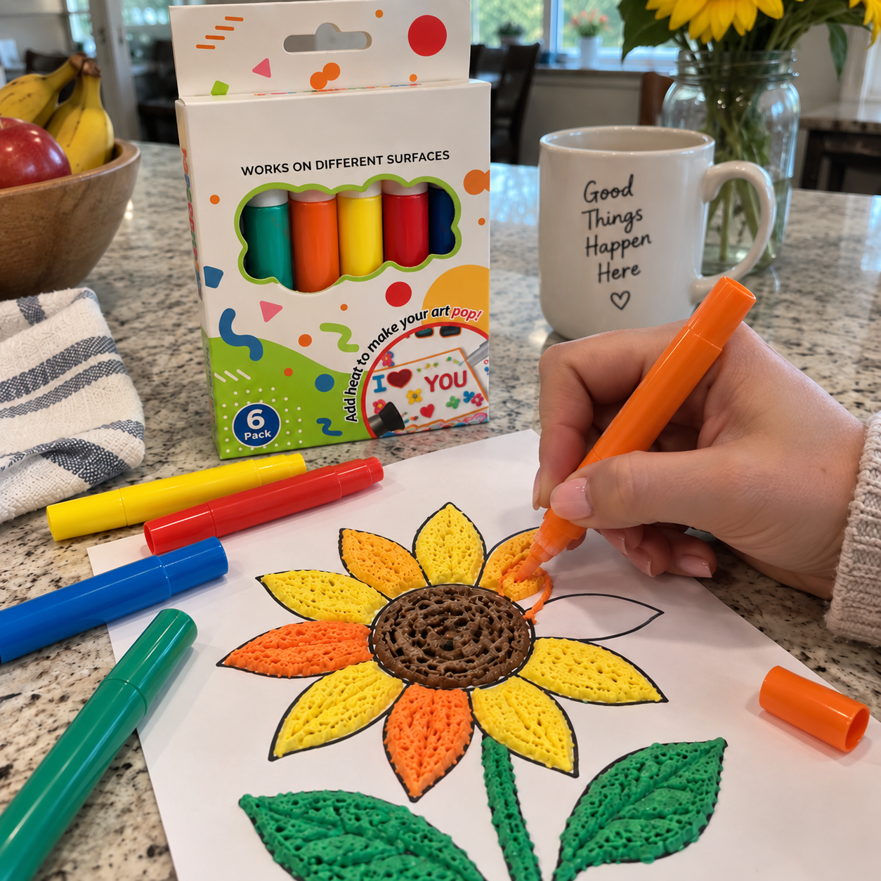 🖍️3D Relief Art Pen – Turn Flat Drawings Into Touchable 3D Art🪄