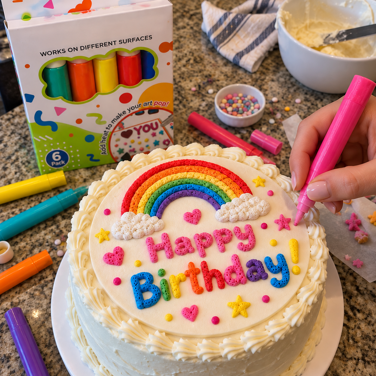 🖍️3D Relief Art Pen – Turn Flat Drawings Into Touchable 3D Art🪄