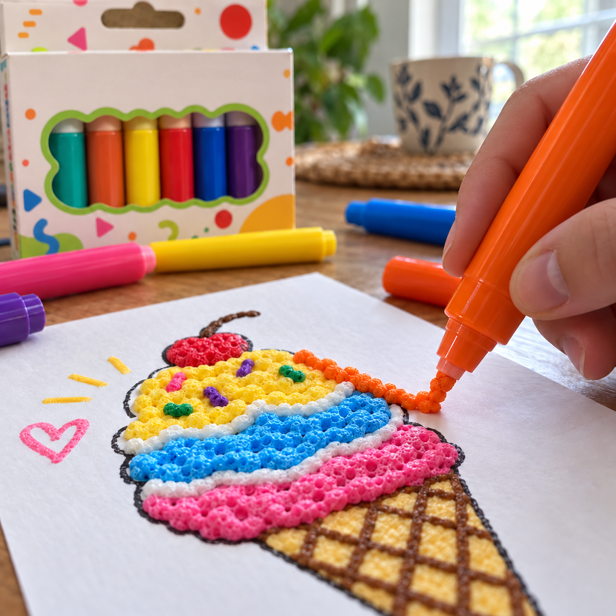 🖍️3D Relief Art Pen – Turn Flat Drawings Into Touchable 3D Art🪄