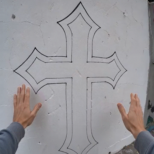 Demonstration of the dimensional art-making process