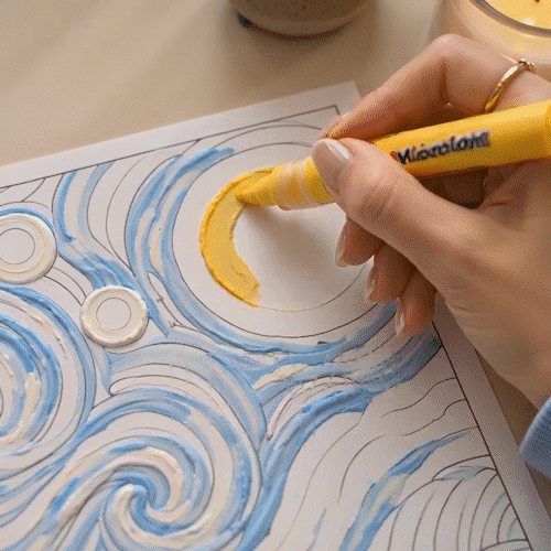 Creative demonstration of raised decorative artwork