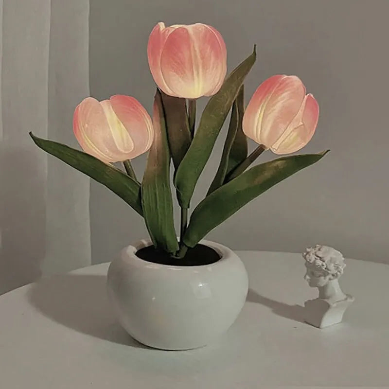 Tulip Table Lamp LED Birthday Gift Home Decoration