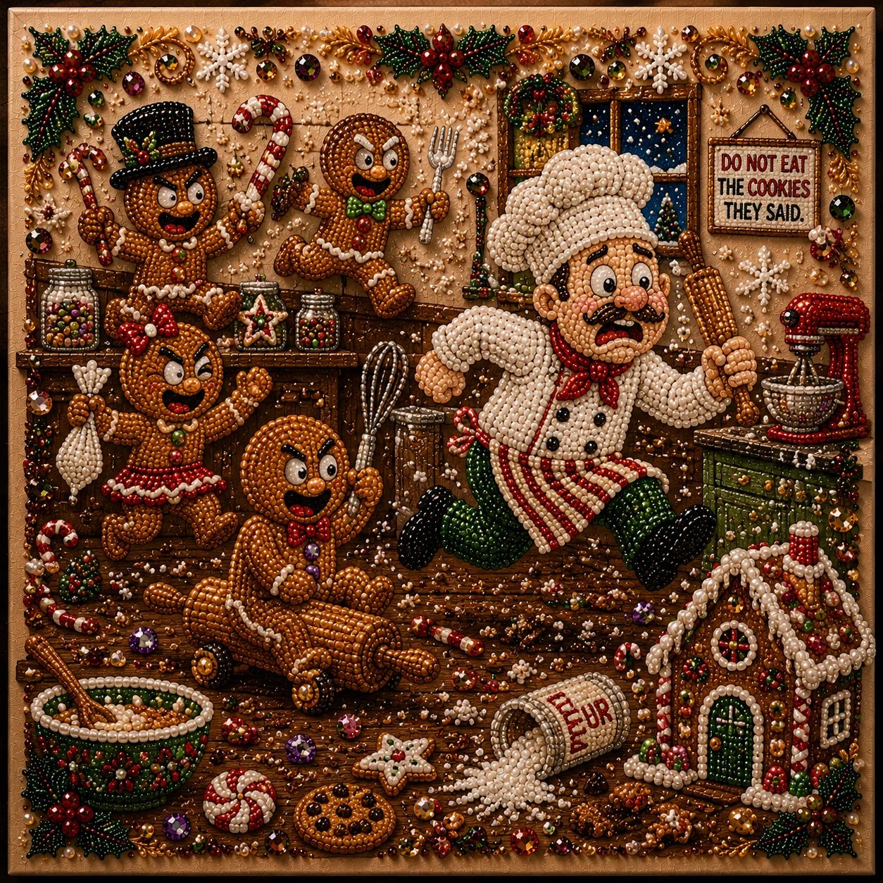 🎄 LAST DAY 49% OFF🧘 Relaxing & Beginner-Friendly🎄 Premium 3D Pearl Christmas Art Kit – ✨Relaxing DIY Craft to Create Stunning Christmas Artwork