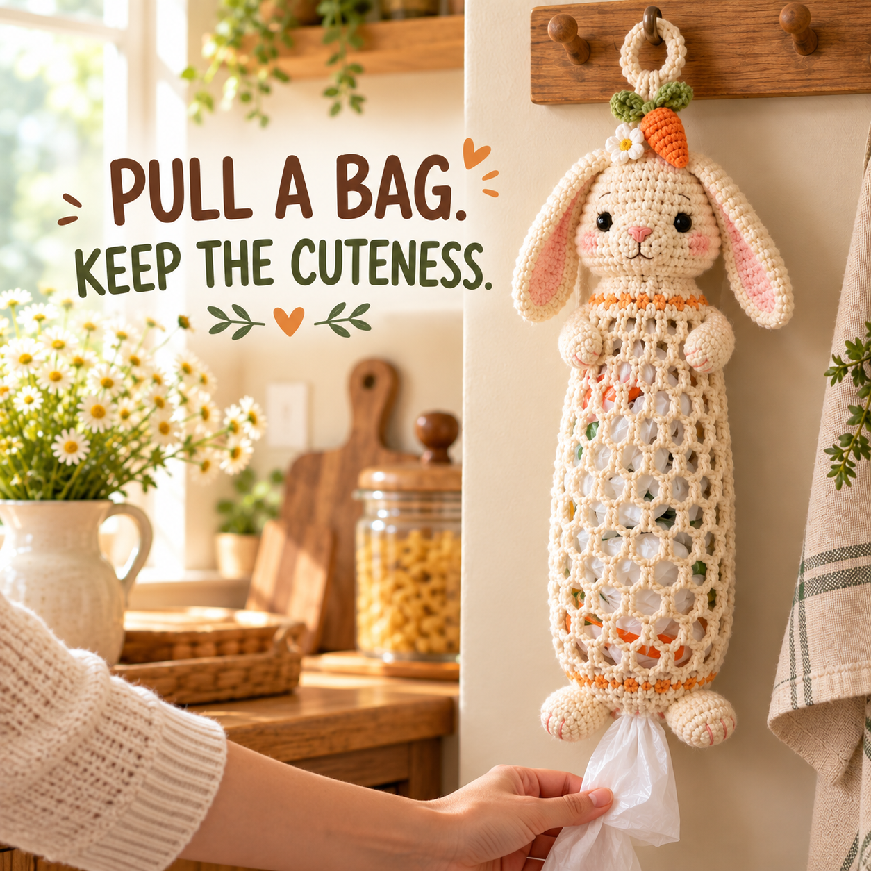 🔥LAST DAY 49% OFF  — Crochet Animal Bag Holder DIY Kit | 11 Adorable Designs