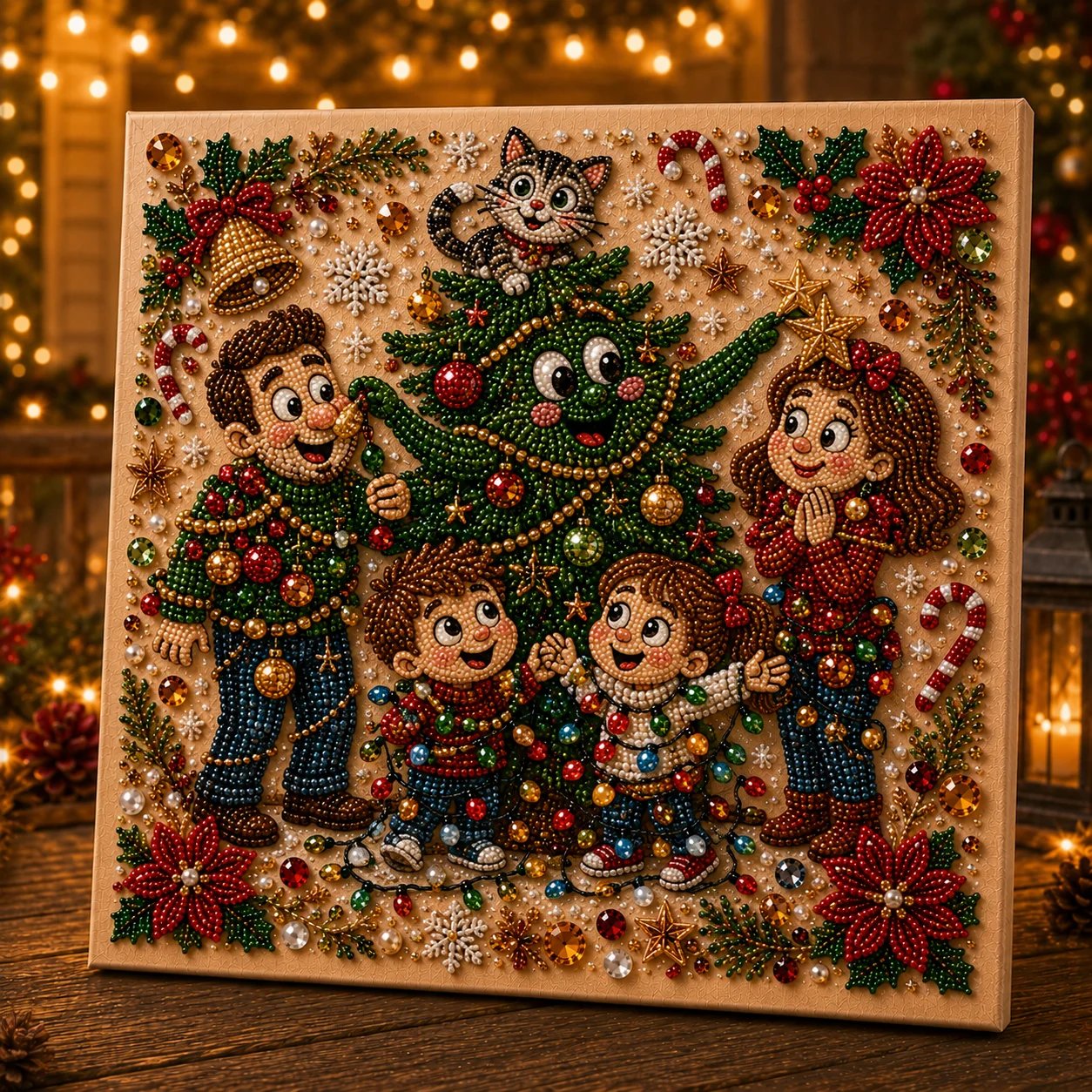 🎄 LAST DAY 49% OFF🧘 Relaxing & Beginner-Friendly🎄 Premium 3D Pearl Christmas Art Kit – ✨Relaxing DIY Craft to Create Stunning Christmas Artwork