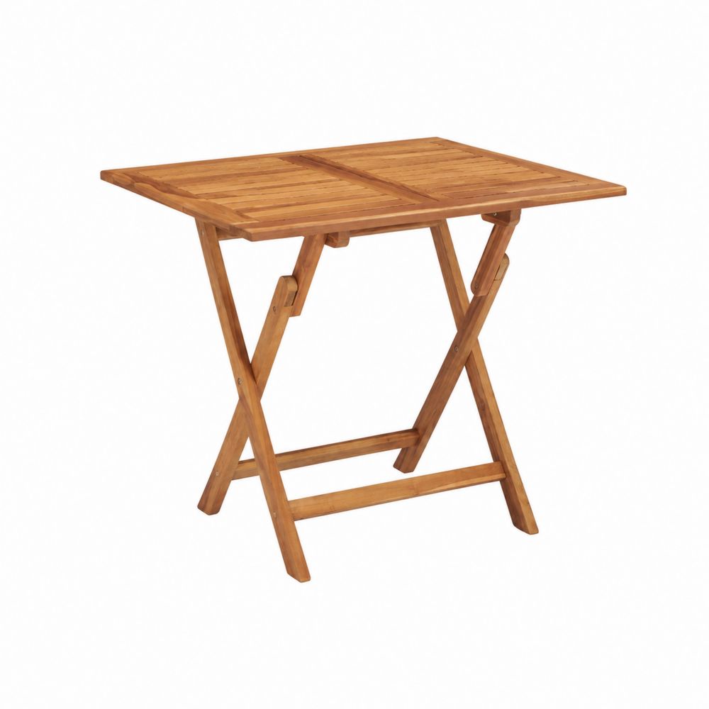 Akazienholz Klapptisch Rechteckig 120x60x75cm Natur