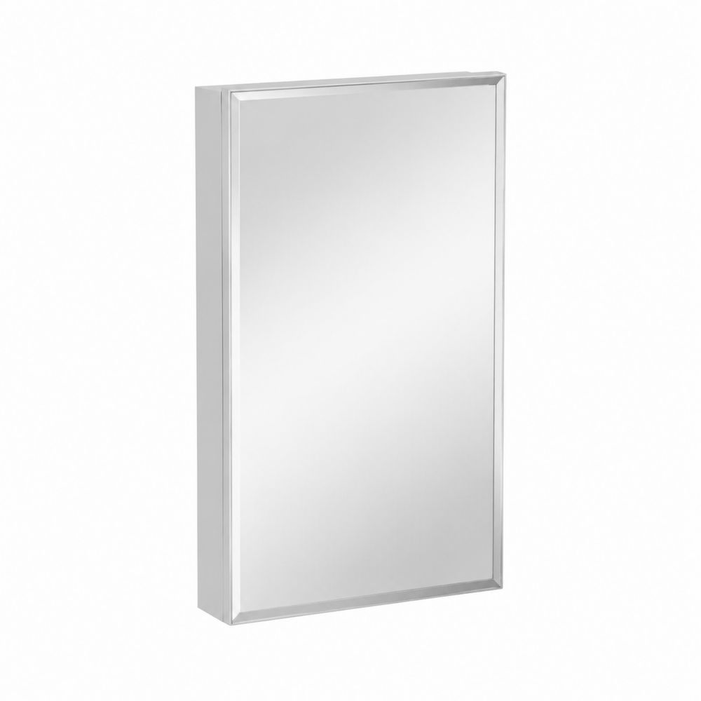 Aluminium-Spiegelschrank 70x50x12 cm Silber