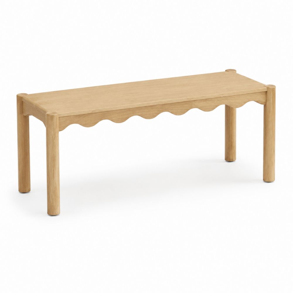 Holzbank Eiche Natur 120x40x45 cm
