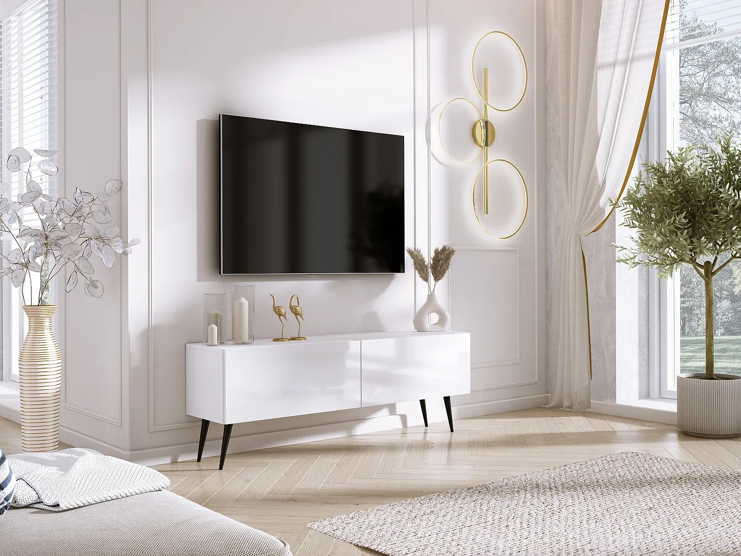 Wohnzimmer und Flur,Wohnzimmermöbel,TV-Board-LIVELUNO