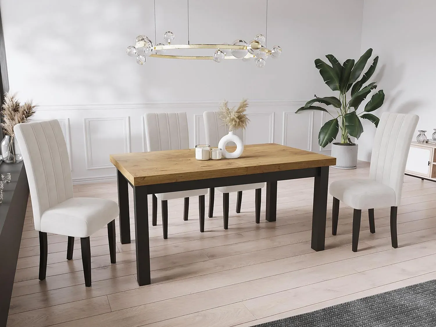 Esszimmer und Küche,Esszimmermöbel,Ausziehbarer Tisch-LIVELUNO