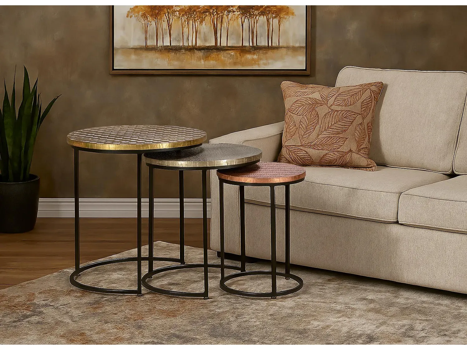 Wohnzimmer und Flur,Wohnzimmermöbel,Couchtisch Set-LIVELUNO