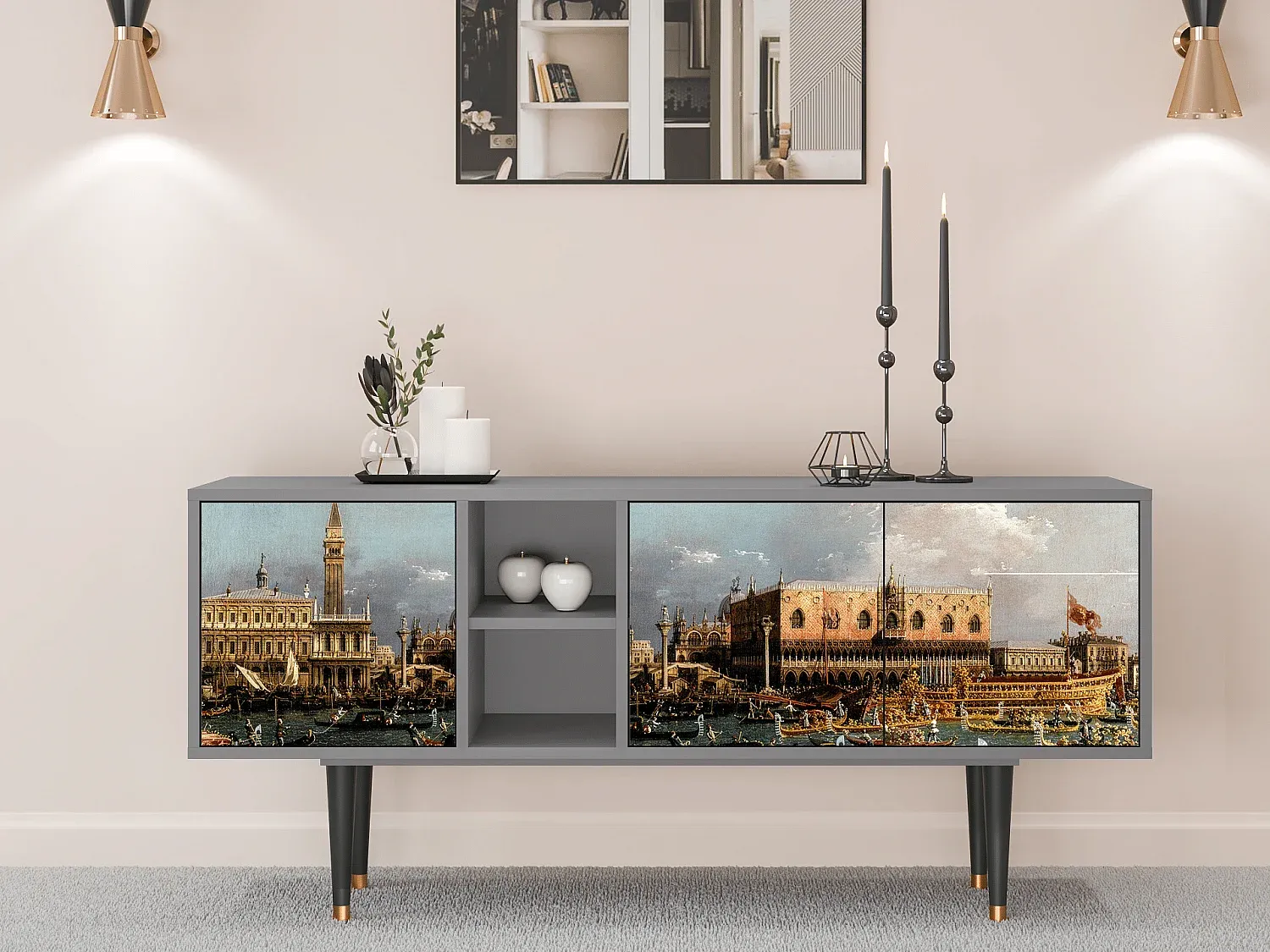 Wohnzimmer und Flur,Wohnzimmermöbel,TV-Board-LIVELUNO