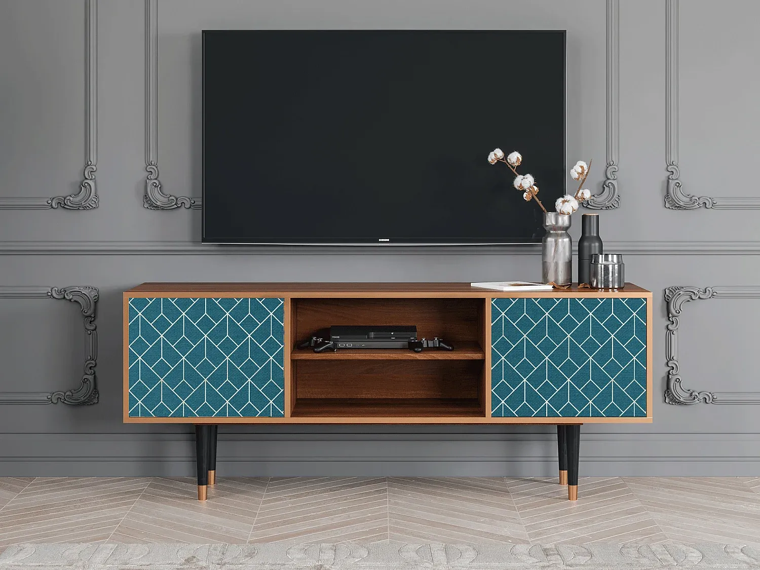 Wohnzimmer und Flur,Wohnzimmermöbel,TV-Board-LIVELUNO