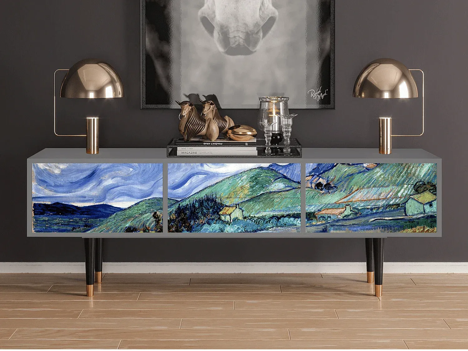 Wohnzimmer und Flur,Wohnzimmermöbel,TV-Board-LIVELUNO