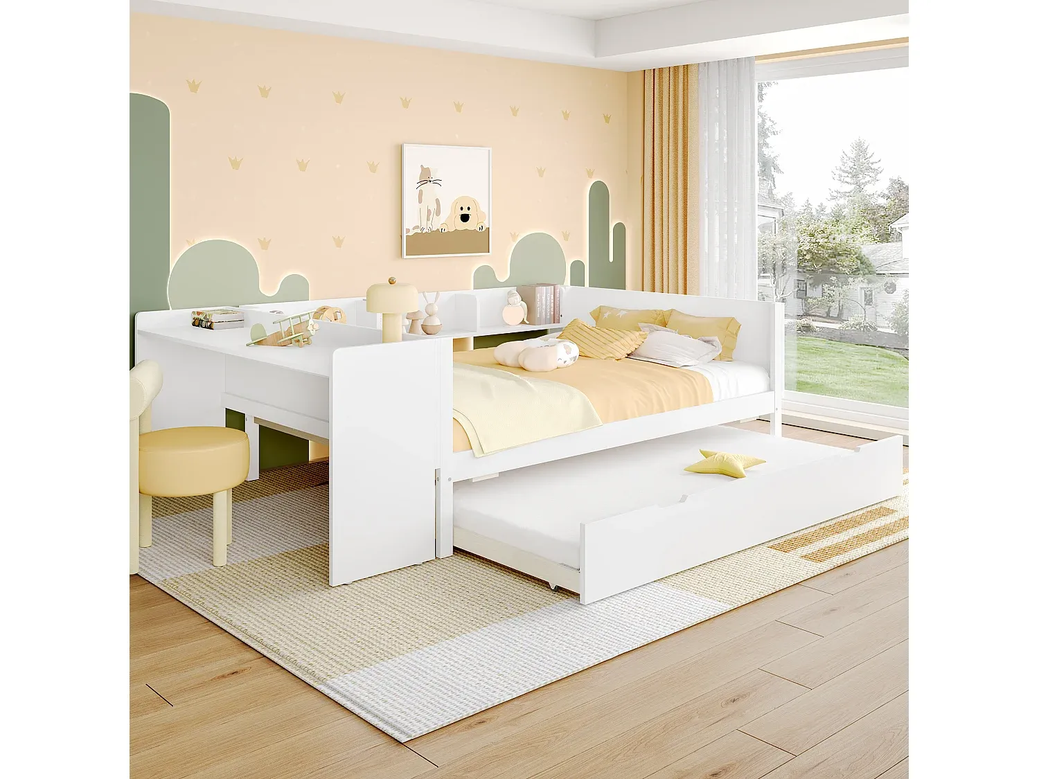 Schlafzimmer,Bereich Bett,Bett mit Bettkasten-LIVELUNO