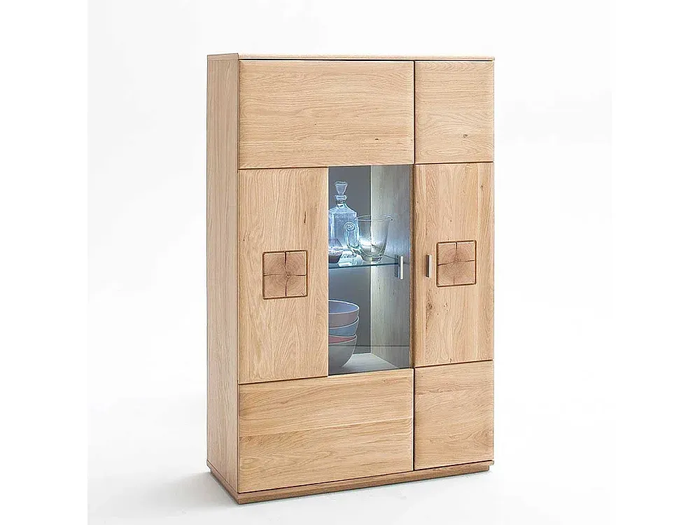 Wohnzimmer und Flur,Wohnzimmermöbel,Vitrinenschrank-LIVELUNO