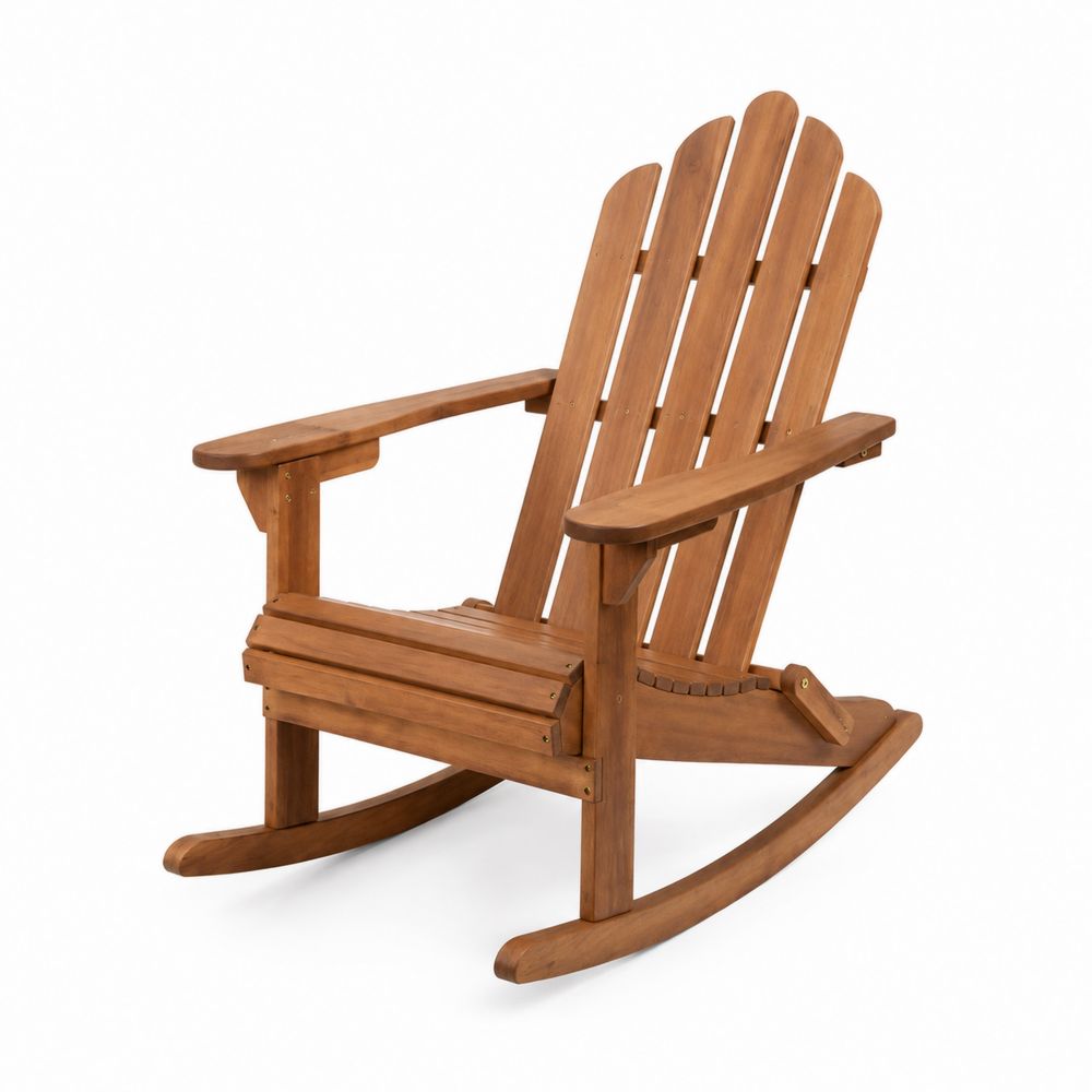 Holz Schaukelstuhl im Adirondack Stil