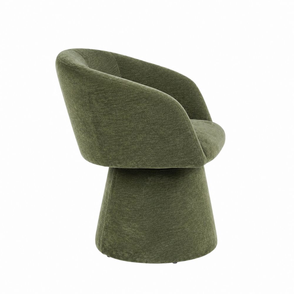 Esszimmerstuhl mit Armlehnen aus Polyester Grün