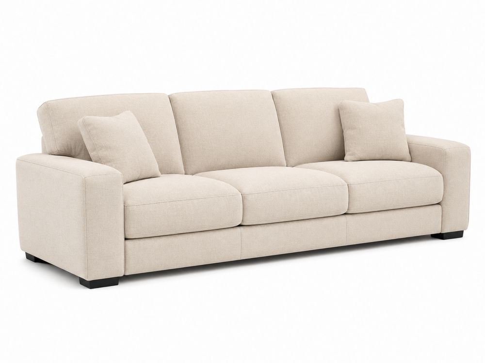 3-Sitzer Sofa Stoff Beige
