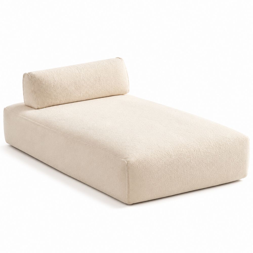 Rechteckiges Sofa Stoff Beige-Sovloria