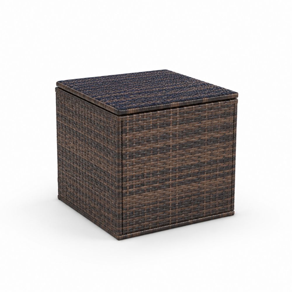 Hocker Polyrattan 40x40x40cm Braun-Sovloria