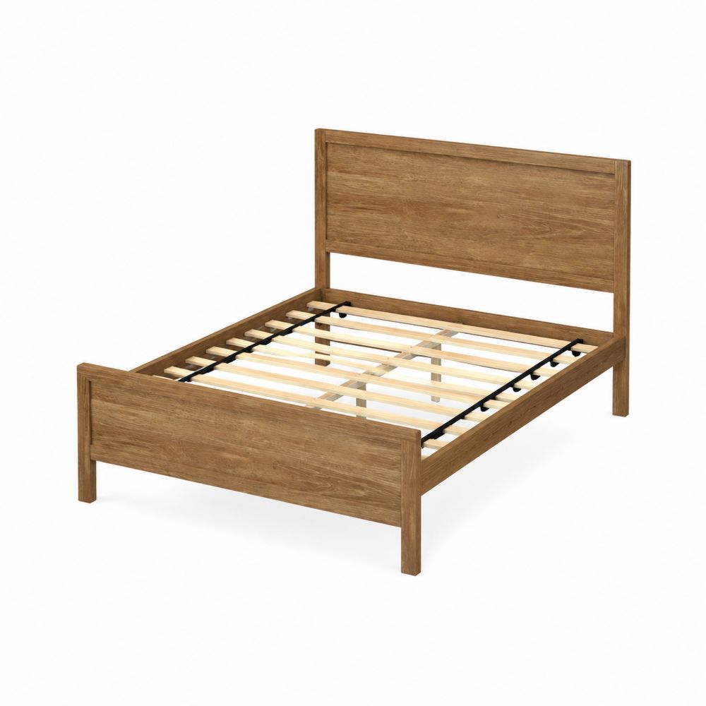 Holzbett Eiche 200x160 cm-Sovloria