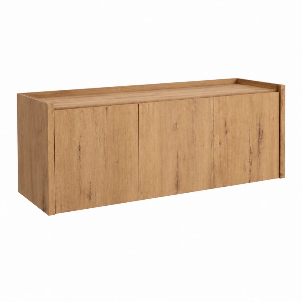 Waschtischunterschrank rechteckig 120x40x50 cm MDF Eiche Dekor-Sovloria
