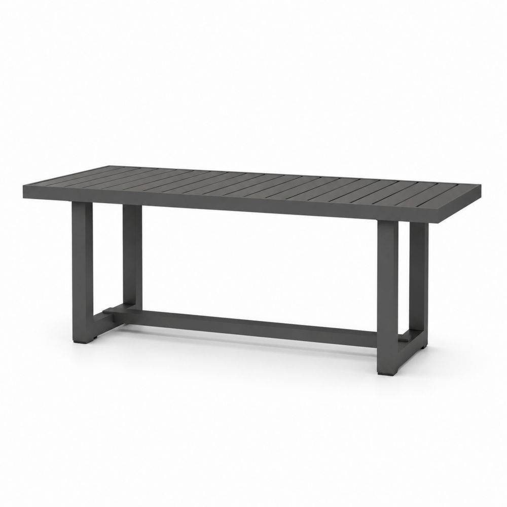 Aluminium-Gartentisch Anthrazit, 200x100 cm